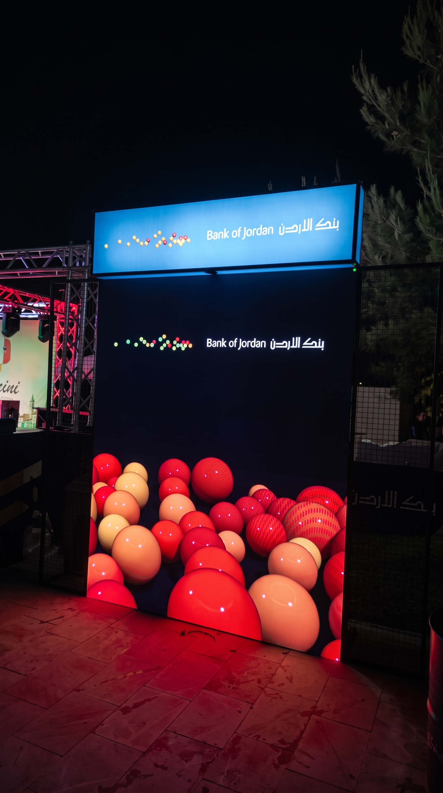 Guests controlling an INtoEX Gesture Wall with full-body movement