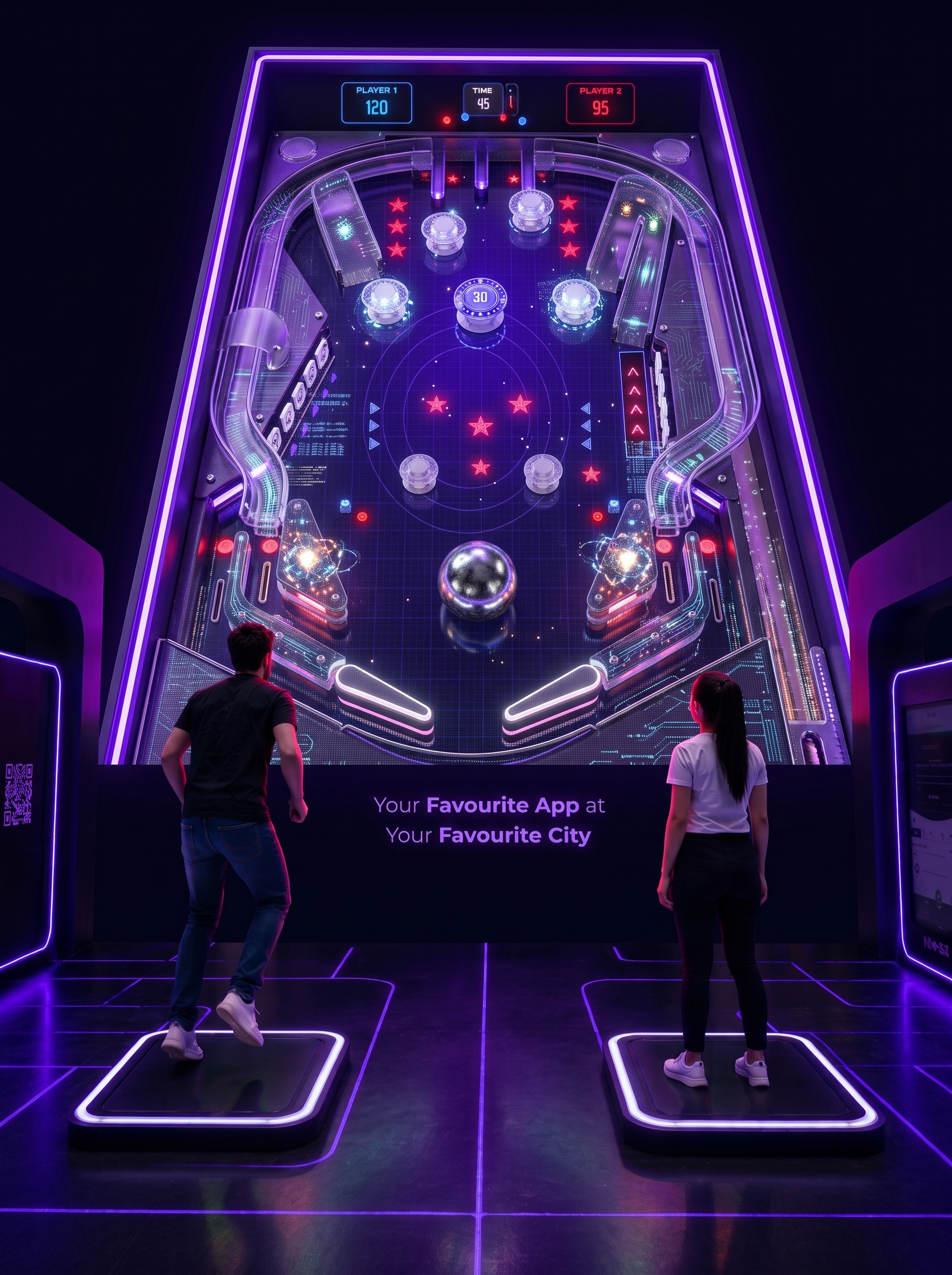 INtoEX Giant Pinball interactive event game